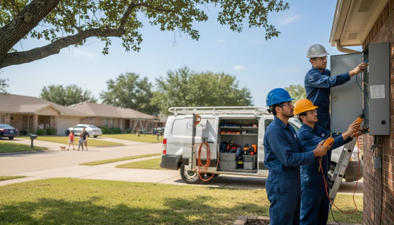 Certified electrician providing emergency electrical services in Bandera, TX
